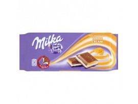 Milka молочный шоколад из альпийского молока с карамельной начинкой 100 г